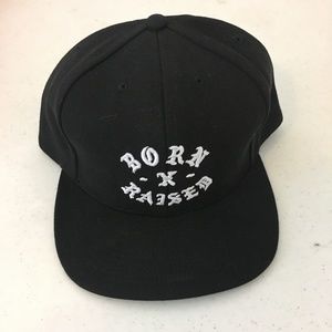 New Era Born x Raised Flatbill Snapback Black Hat